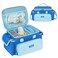 Carrying Case Fit for Little Tikes Story Dream Book Machine Starter Set, Cute Storage Bag Compatible with Toniebox, Storypod Audio Player and Accessories, Blue (Bag Only)