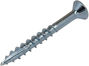 Desunia N.8 x 1-1/2inches Flat Head Wood Screws - N.2 Philips Drive - Countersinking Nibs - Auger Point - Deep Thread Design for Cabinets &amp; All Interior Work - Zinc Plated - 1,000 Screws