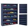 KISLANE Assemblable Kids Display Case Compatible with Toy Cars, Display Case Fit for Toy Cars Case &amp; Matchbox Cars, Wall-Mounted Storage Organizer Case (Black)