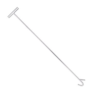 CHDT66 5th Wheel Pin Puller, 36" Length, Chrome Plated Heavy Duty 5th Wheel Puller Hook, w/Double Hook, 1 Pack