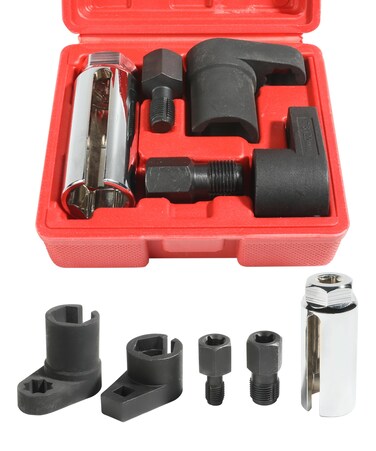 bylikeho O2 Sensor Socket,Automotive Tool Oxygen Sensor Socket Set Wrench Remover Tool and Thread Chaser Set,Car Accessories O2 Oxygen Sensor Socket Set for Removing and Install Oxygen Sensors