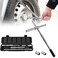 RULLINE 25" Extended Tire Wrench, Low-Effort Tire Wrench, 4-Way Wheel Nut Wrench (17mm, 19mm, 21mm and 23mm Standard Sockets)