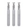 uxcell 3pcs 6mm Shank 5mm x 13mm Straight Flat Nose End Mill Cutter CNC Router Bits 2 Flute