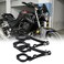 Generic Motorcycle Headlight Bracket CNC 37mm-41mm Fork Head Lamp Holder Universal Aluminum Alloy Fork Tube Side Mount for Most Motorbikes, Black, ZJ-036-LHJ38