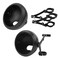 Generic 5.75 inch CNC Motorcycle Headlight Housing Bucket with CNC Side Mounting Bracket 36-40MM Fork Tube Holder Clamps, All Made of The high-qulified Aluminium for Motorcycle, black