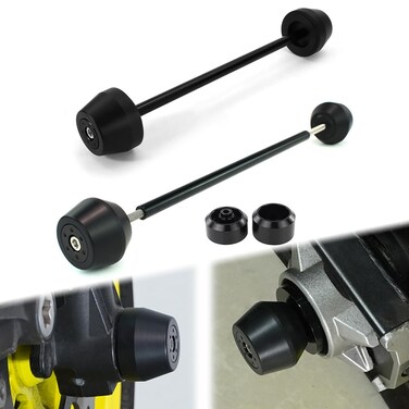 Xitomer Crash Front Rear Axle Sliders Fit for 2024 MT-07 FZ-07 2014-2024 Motorcycle Frame Sliders Kit Fork Crash Protectors
