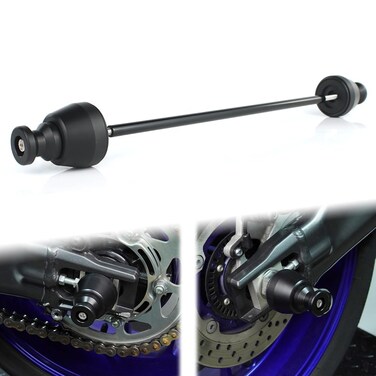 Xitomer Rear Axle Sliders with Swing Arm Stand Bobbins Fit for MT-09 / SP 2021-2024 Tracer 9 / GT Frame Sliders Fit for Tracer 9 GT+ 2023-2024/ XSR900 2022-2024 Motorcycle Crash Protection