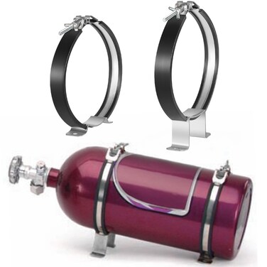yourour 82013 Nitrous Oxide Bottle Bracket,7&rdquo;Nos Single Bottle Holder Bracket for 10-15 Pound Nitrous Bottle