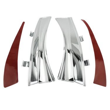 CARGLETRUE Heat Shield Heat Deflector Saddle Seat Shields Compatible with Victory Cross Country 2010-2016 Cross Roads Models 10-14 Hard-Ball 2012-2013 Chrome