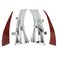 CARGLETRUE Heat Shield Heat Deflector Saddle Seat Shields Compatible with Victory Cross Country 2010-2016 Cross Roads Models 10-14 Hard-Ball 2012-2013 Chrome