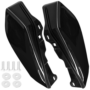Tongze Glossy Black Mid Frame Air Deflector/Heat Shield Trim Compatible for Harley Touring Street Glide Electra Glide Road King Davidson Trike 2009-2023 Models Without Cool Flow Fan