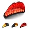 QUASCO Led Brake Tail Light Smoked Taillights with Turn Signal Compatible with Honda CBR600RR 2003-2006, CBR1000RR 2004-2007