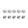 uxcell 50Pcs M4x3mm Internal Hex Socket Set Grub Screws Cone Point 304 Stainless Steel Screw