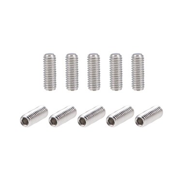uxcell 100Pcs M3x8mm Internal Hex Socket Set Grub Screws Flat Point 304 Stainless Steel Screw