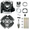 Tupo 41mm 50cc Cylinder Head Piston Ring Gasket Top End Rebuild Kit Compatible with Suzuki LT50 LT 50 1984-1987, JR50 1985-2006, LTA50 2002-2005