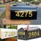Mailbox Numbers Sticker Decal Die Cut Classic Vinyl Number 3" Self Adhesive 4 Sets Gold for Mailbox, Signs, Window, Door, Cars, Trucks, Home, Business, Address Number, Indoor or Outdoor