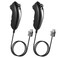 KIWITATA 2 Pack Wii Nunchuck Controllers, Remote Nunchuk Jostick Replacement Gamepad Controller for Wii Wii U Video Game Console Black