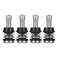 Vaincre 4 PCS TR416 Metal Valve Stems, High Pressure Tire Valve Stems Outer Mount Fits 0.453" and 0.625" Rim Hole, 1 1/2" Long (Silver)