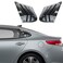 XYHGM for Kia K5 Optima 2016-2020 Exterior Accessories Sporty Car Rear Side Window Louvers Air Vent Scoop Shades Cover Trim Blinds 2PCS(Carbon Fiber)