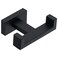 Suyar Matte Black Double Towel Hook, SUS 304 Stainless Steel Bathroom Coat Robe Hook, Hand Towel Holder for Wall