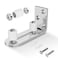 EaseLife Sliding Barn Door Bottom Floor Guide,Ball Bearings Adjustable Stay Roller,Wall Mount System,Flush Flat Bottom Design,2 Assemble Setup Options,Fit All Size Door,Brushed Chrome