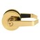 Lawrence Commercial Lever Door Lock - Heavy Duty Locking Commercial Door Handle Keyed Entry, Grade 2 Door Handle with Lock and Key - Polished Brass, Classroom Function