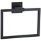 Angle Simple Bathroom Towel Ring, Stainless Steel Hand Towel Holder for Kitchen, Wall Mounted, Matte Black