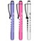 RISEMART 3packs Pen Lights for Nurses, Reusable Medical Pen Light with Pupil Gauge and Ruler, White Light LED Penlight for Nurse Student Doctors EMT(Pink/Purple/White)