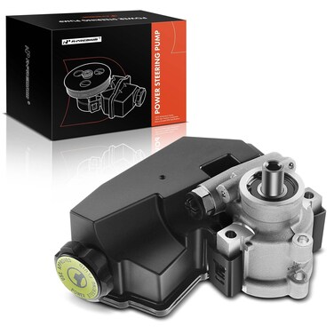 A-Premium Power Steering Pump, with Reservoir, Compatible with Jeep Cherokee 1996-2001, Wrangler 1997-2003, 4.0L Gas, Replace # 52087871AD, 52087871AB