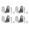 4 Pcs Weld On Shock Mounts Bracket Steel Base Shock Absorption Suspension Mounting Seat Shock with Screws Bar Pin Eliminator for Motorcycle Dirt Pit Bike ATV Go Kart