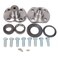 FridayParts Front Axle King Pin Kit 2616-KPK1 Compatible for CASE 570LXT 570MXT 580L 580M New Holland Backhoe Loader 555E 575E 655E 675E Replacement