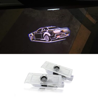 Liphontcta 通用 Car Door Logo Lights Courtesy LED Projector Lamps Accessories Compatible for Challenger 2015-present (Challenger 2015-present)