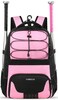 COMECOI Softball Bag, Lightweight Baseball Backpack with Shoes Compartment, Baseball Bat Bags with Fence Hook for TBall Bat &amp; Equipment, for Batting Mitten, Helmet, for Girls, Boys, Youth, Adults