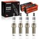 A-Premium Double Iridium Spark Plugs Compatible with Nissan Sentra 2017-2019, Juke 2015-2017, 1.6L, Pack of 4