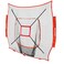 BaseGoal Baseball &amp; Softball Replacement Net 7ft x 7ft (NET ONLY),Heavy Duty Knotless for Baseball Pitching Hitting and Throwing Practice (Red+Strike Zone)