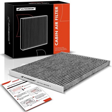 A-Premium Cabin Air Filter with Activated Carbon Compatible with Ford Edge, Fusion &amp; Lincoln Continental, MKX, MKZ, Nautilus, 2013-2023, Replace# DG9Z19N619A