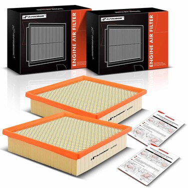 A-Premium 2-PC Engine Air Filter Compatible with Toyota, Dodge, Jeep &amp; Lexus Models - Camry, Highlander, Avalon, Sienna, Durango, Grand Cherokee, ES350, NX300, RX350 - Replace# 17801-0P050