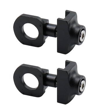 Antrader Bicycle Chain Tensioners,2Pcs Bicycle Tensioners Aluminum Alloy Fasteners Single Speed Bike Chain Tensioner,Black