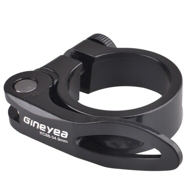 Azarxis Bike Seat Post Clamp Aluminum Alloy Quick Release Bicycle Seatpost Tube Clip 28.6mm 31.8mm 34.9mm for Mountain Bike Road Bike Fixie Gear Track Bike Folding Bike DH MTB BMX (Black - 28.6mm)