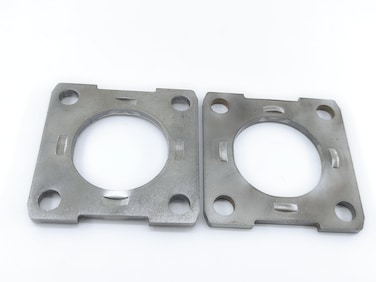 BBMTA Replacement Trailer Brake Backing Plate Flange 2.27" for 3500# Axle, 4 Hole Bolt Square Bracket (2pack
