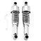 Mofun 11.75" Rear Shocks Lowering Kit Preload Adjustable Compatible with Harley Dyna Street Bob Low Rider Super Glide Fat Bob Wide Glide 1991-2015 2015 2017, Chrome