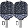 Cosmos 2 Pcs Pickleball Paddle Cover Paddle Case Bag Pickleball Racket Sleeve and Ball Storage Mesh Pocket for Pickle Ball Equipment Accessories Storage &amp; Carrying, with Fence Hook (Camo Gray)
