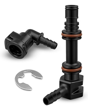 Gear Lube Hose Connector Fit for MerCruiser Alpha One Gen 2 and Bravo 1 2 3 Sterndrives Replace 861163 22-861150T02 22-861163, Gear Lube Fitting Kit