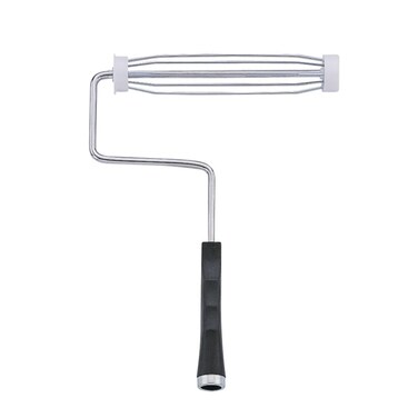 Edward Tools 9-inch Roller Frame - Use with Standard 9-in Roller Covers - 5-Wire Roller Cage for Secure Grip - Threaded End Works w/Standard Extension Poles - Ergonomic Handle for Comfort and Control