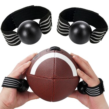 Nezylaf American Football Catching Trainer Band, Rugby Football Catching Receiver Trainers, Football Receiving Training, Volleyball Catching Training Hand Strap Beginner Practice Fingertip