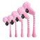 Scott Edward Pink&amp;White Stripes Golf Club Covers Set of 5 Fit for Driver Wood(460cc)*1, Fairway Wood*2,and Hybrid(UT)*2, (Pink&amp;White Stripes)