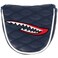 PINMEI Putter Cover Mallet Putter Head Cover Shark Synthetic Leather Magnetic Closure for Scotty Cameron Taylormade Odyssey Titleist Ping Callaway Fits Men Women Golfer