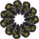Golf Iron Covers Set 11pcs Black PU Leather, Durable Golf Iron Head Covers for Ping Titleist Callaway Taylormade Cobra Clevleand(3-9 P G S L)