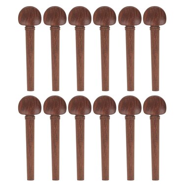 Abaodam 12pcs Oud Pegs Guitar Accessories Violin Pegs Musical Instrument Supplies Violin Fiddle Tuning Peg Musical Instrument Accessories Sturdy Tuning Pegs Tuner Mechanical Cello