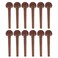 Abaodam 12pcs Oud Pegs Guitar Accessories Violin Pegs Musical Instrument Supplies Violin Fiddle Tuning Peg Musical Instrument Accessories Sturdy Tuning Pegs Tuner Mechanical Cello